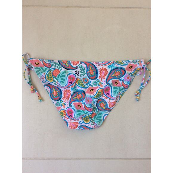 Bleu Rod Beattie String Bikini Bottom Floral Paisley Swimwear - Picture 5 of 9